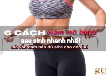 giảm mỡ bụng sau sinh