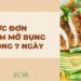 Thực đơn giảm mỡ bụng trong 7 ngày